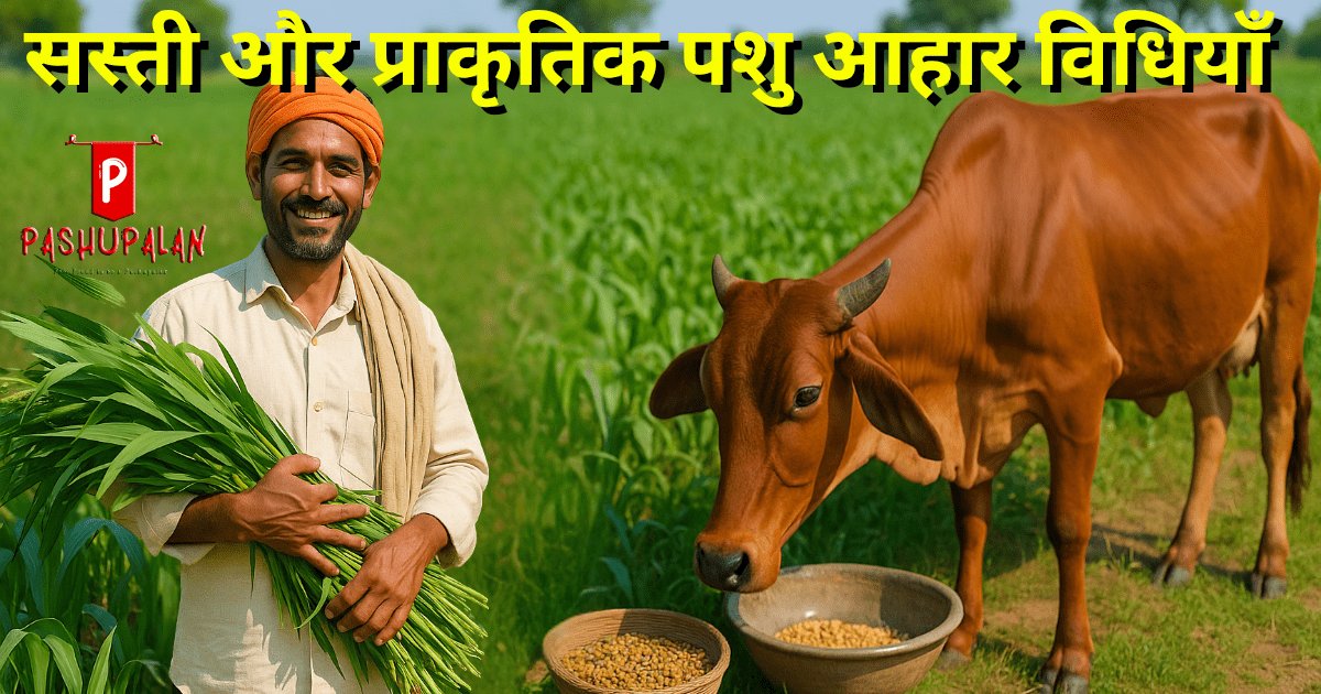सस्ती और प्राकृतिक पशु आहार विधियाँ – ग्रामीण पशुपालकों के लिए सम्पूर्ण मार्गदर्शिका
