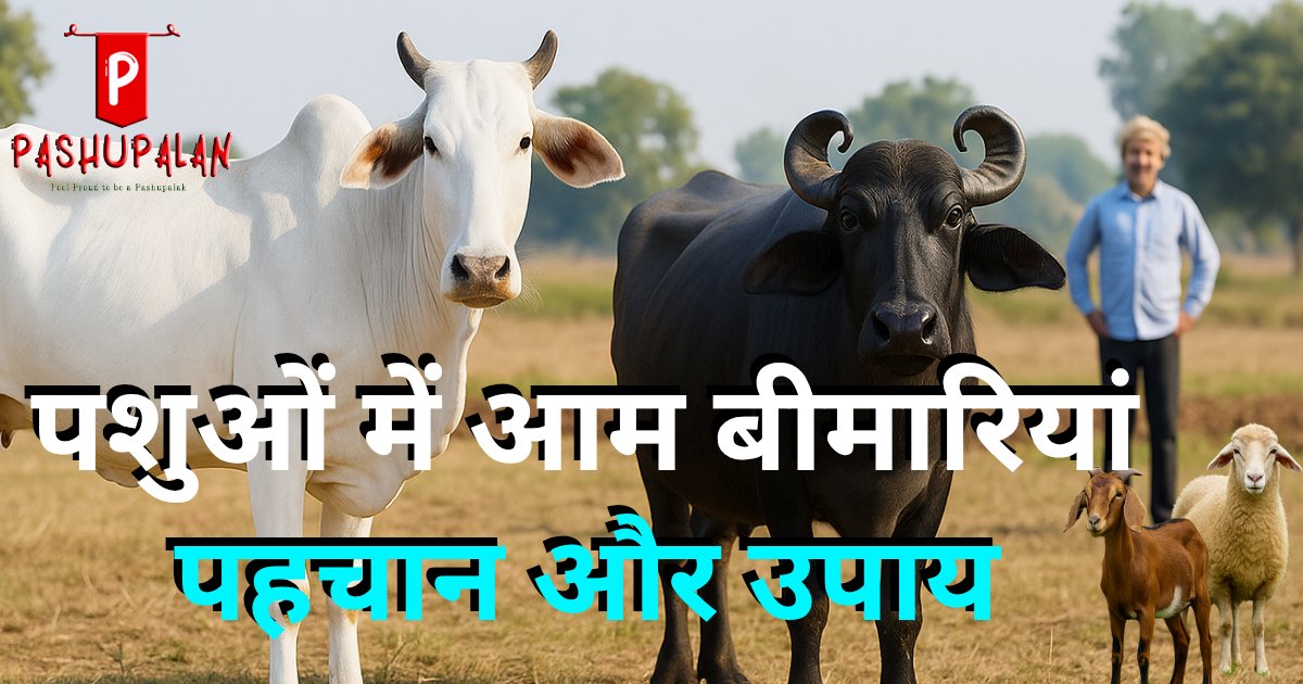 पशुओं में आम बीमारियाँ और प्रारंभिक पहचान के उपाय – हर पशुपालक के लिए जरूरी गाइड