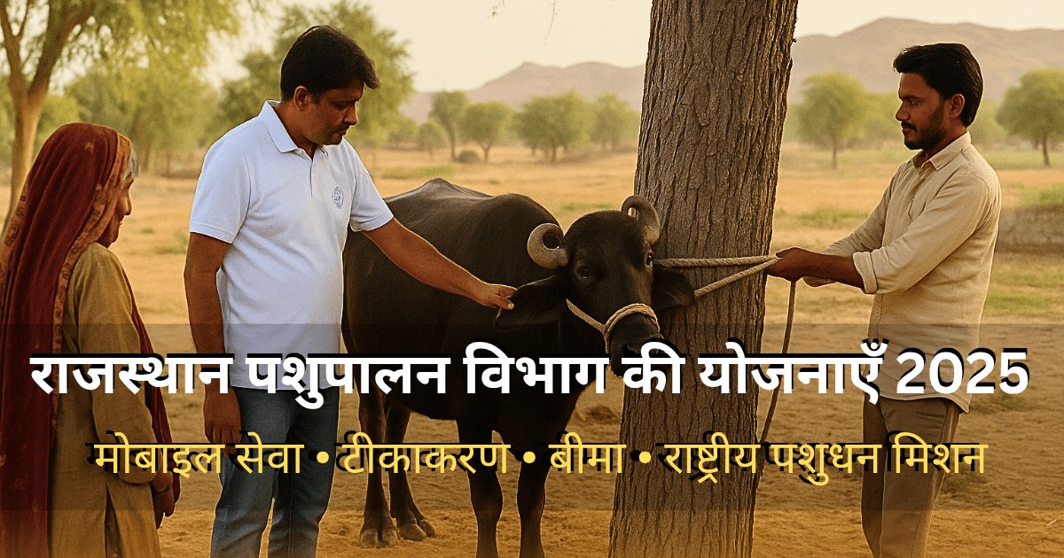 राजस्थान पशुपालन विभाग की प्रमुख सेवाएँ और योजनाएँ — सम्पूर्ण मार्गदर्शिका